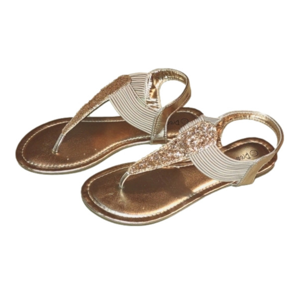 Dream Pairs Shoes - Champagne Gold Gladiator Sandals Size 7 1/2